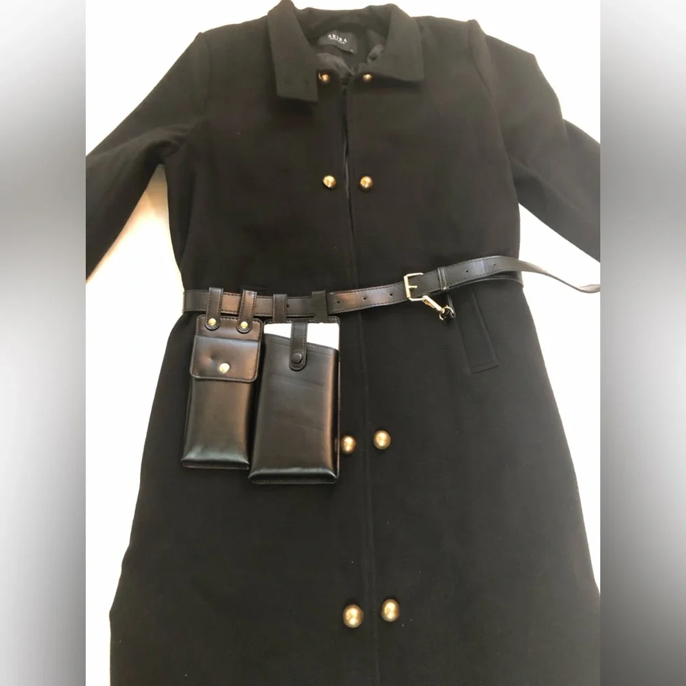 AKIRA BERLIN TRENCH JACKET WITH UTILITY BELT SIZE: XL - Picture 4 of 16